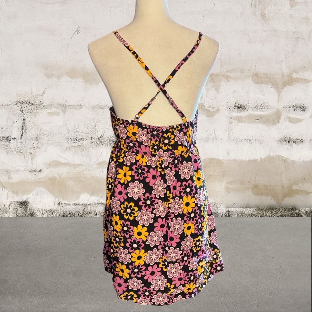 Live to be Spoiled Women's Floral Mini Dress Size Large - Picture 4 of 6